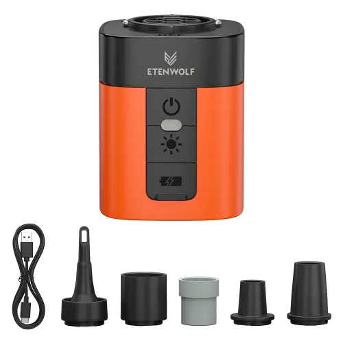 Image de ETENWOLF AIR 3 pompe à Air électrique sans fil 2600mAh Camping lumière petit gonfleur dégonfleur pom...