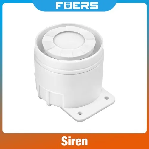 White Wired siren