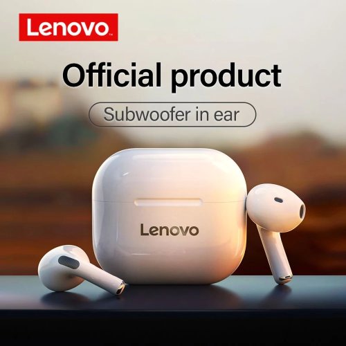 Lenovo LP40 Draadloze TWS Oordopjes met Bluetooth, Touch Control en Stereo Geluid – Sport Hoofdtelefoon voor Android Telefoons