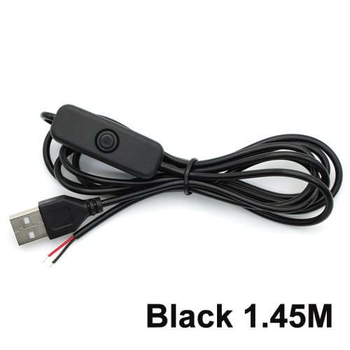 Imagen de Cable USB con Interruptor 5V para LED - Conexión Fácil y Control de Encendido