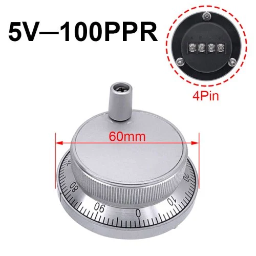 60mm 4Pin 5V 100PPR