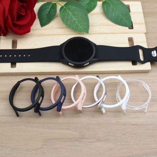 Bild von Abdeckung für Samsung Galaxy Watch7 6 5 4 44 mm 40 mm Schutzhülle PC-Rahmen Kein Glas Schutz Stoßstange Galaxy Watch Case Zubehör