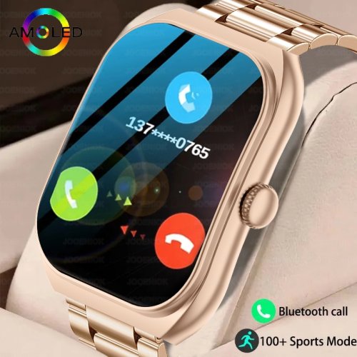 Afbeelding van 2025 Slimme Horloge voor Heren en Dames met Hartslagmeter, Gezondheidsmonitoring, Spraakassistent, Bluetooth Belletjes en IP68 Waterdichte Sport Smartwatch