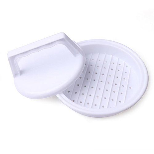 Immagine di Pressa per Hamburger in Plastica con Farcitura - Strumento Professionale per Burger Perfetti da Grill, BBQ e Cucina Domestica