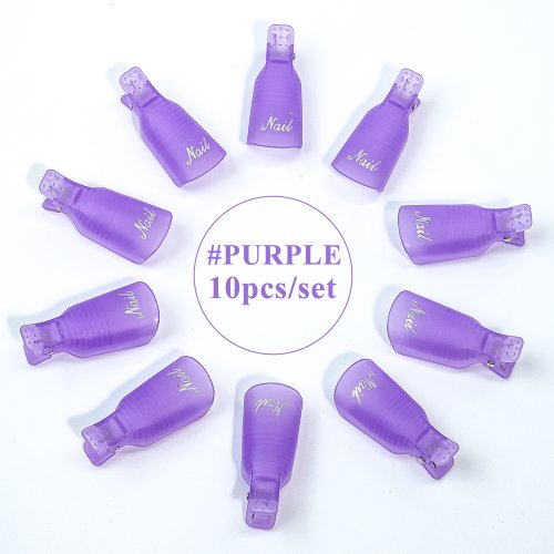 Image de 10 Clips de Nettoyage pour Ongles UV Gel - Accessoire Manucure