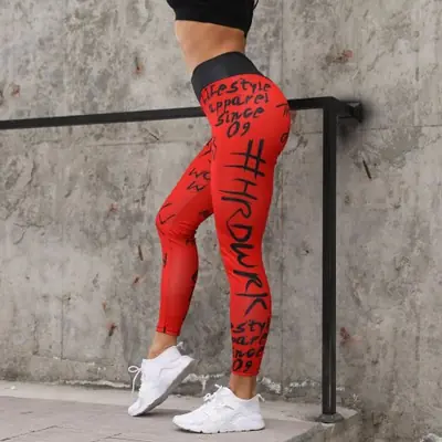Image de Leggings Sport Femme Taille Haute Push-Up