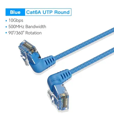 Image de Câble Ethernet 10 Gbps Rotatif - Ultra Rapide & Durable