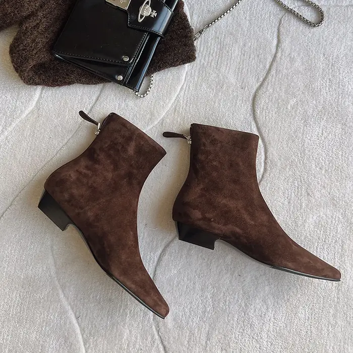 Image de Bottines Hiver Peluche Femme - Confort & Style