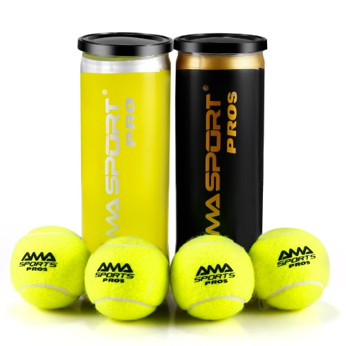 Immagine di Set di 3 Palle da Padel Amasport Pro S per Allenamento Professionale - Ideali per Allenamenti Intensivi e Gioco in Campo