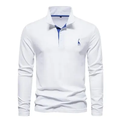 Image de Polo Homme Brodé Cerf - Élégant & Raffiné