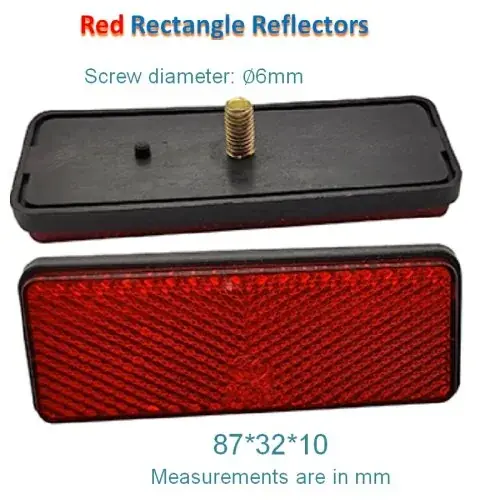 Rouge rectangulaire 87x32