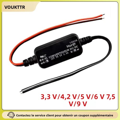 Afbeelding van DC-DC Buck Converter 12V naar 3.3V-9V - Efficiënte Spanningsregelaar