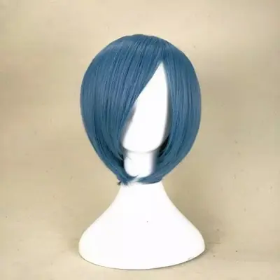 Image de Perruque Courte Bouclée Violet Noir - Cosplay & Style