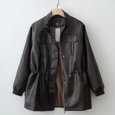 Image de Veste en Faux Cuir Femme - Mode Automne-Hiver 2025