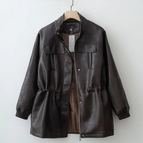 Image de Veste en Faux Cuir Femme - Mode Automne-Hiver 2025