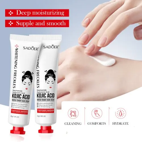Image de Crème Mains Hydratante & Éclaircissante à l'Acide Kojique