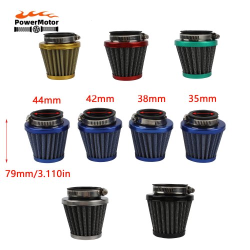 Afbeelding van Universele Motorfiets Luchtfilter Kit 35-44mm