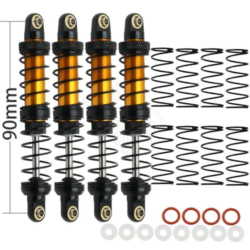 4PCS goud 90mm