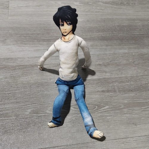 Afbeelding van Anime Death Note L Lawliet Cosplay Pluche Knuffel - Zachte Gevulde Pop voor Kamers, Halloween Decoratie en Fans van de Serie
