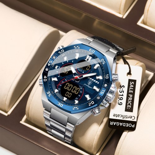 E101 Zilver Blauw