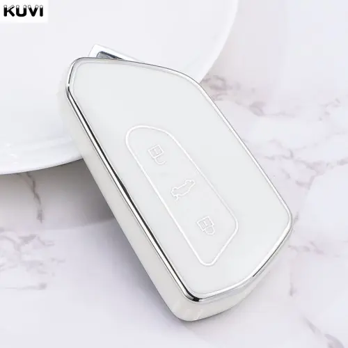 Image de Coque TPU Protection Clé Voiture - Compatible VW, Skoda, Seat