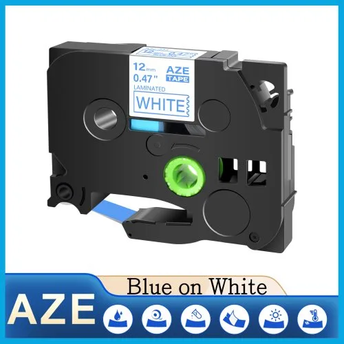 Blue on White