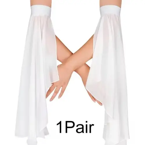 Image de Manches Longues en Tulle Transparent - Accessoire Élégant pour Robe de Mariée