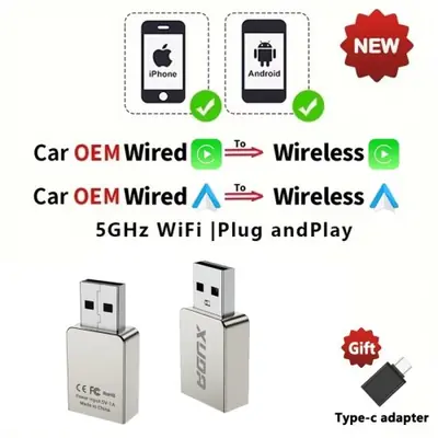 Image de Adaptateur CarPlay/Android Auto Sans Fil XUDA 2025