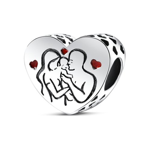 Afbeelding van Zilveren Bedels Armband – Liefde & Familie