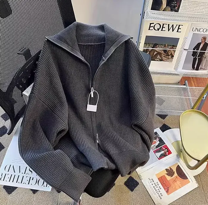 Image de Pull Zippé Homme - Style Décontracté Automne