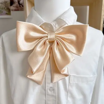 Image de Nœud Papillon Rouge Uni - Style Élégant pour Filles & Jeunes Femmes