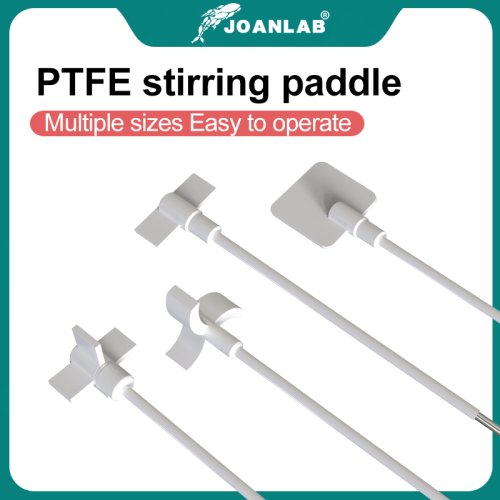 Imagen de Varilla Agitadora de PTFE de 350 mm con Hoja de Mezclado – Paleta Agitadora de Laboratorio para Mezcladores Superiores – Suministros Científicos JoanLab