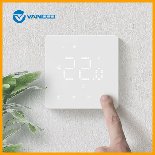 Immagine di Termostato Intelligente Wi-Fi Tuya con Controllo Voce Alexa e Google Assistant per Riscaldamento a Pavimento, Caldaia a Gas e Acqua Calda - Regolazione Precisa della Temperatura in Tempo Reale