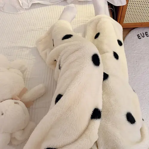 Image de Pantalon de Pyjama Ours Teddy Doux et Chaud pour Femmes