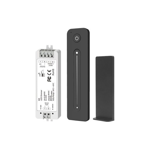 Bild von LED-Dimmer mit RF-2,4 GHz Funksteuerung, Touch-Fernbedienung, 12V/24V/36V/5V, 8A, für 2835 COB Einfarbige LED-Streifen – Universelle Helligkeitsregelung für Innenbeleuchtung