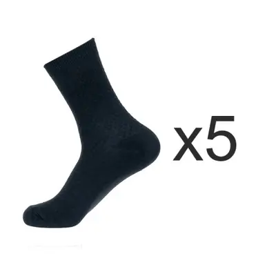 Image de Chaussettes Homme Bambou Noir - Lot de 5 Paires