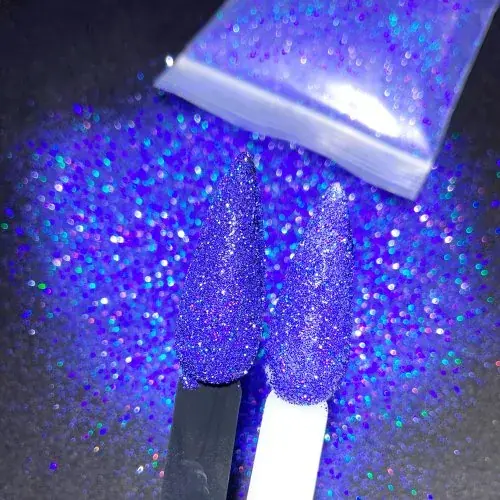 Image de Poudre phosphorescente pour ongles et corps - 12 couleurs brillantes