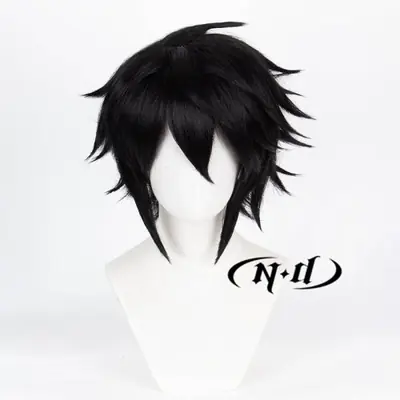 Image de Perruque Cosplay L Lawliet - Cheveux Noirs Désordonnés