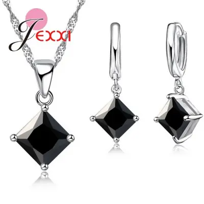 Image de Ensemble de Bijoux de Mariage en Argent 925 - Élégant & Raffiné