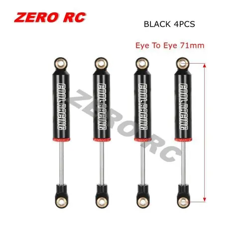 71mm noir 4PCS