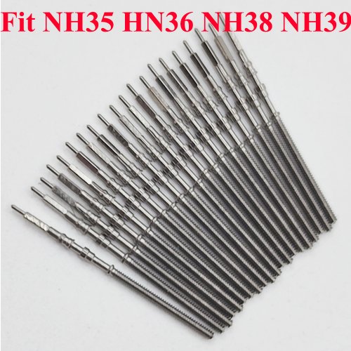 Imagen de Vástago de Corona de Acero Inoxidable para Movimientos NH35, NH36, NH34, NH38 y NH39 - Repuesto de Alta Precisión para Relojes Mecánicos Automáticos