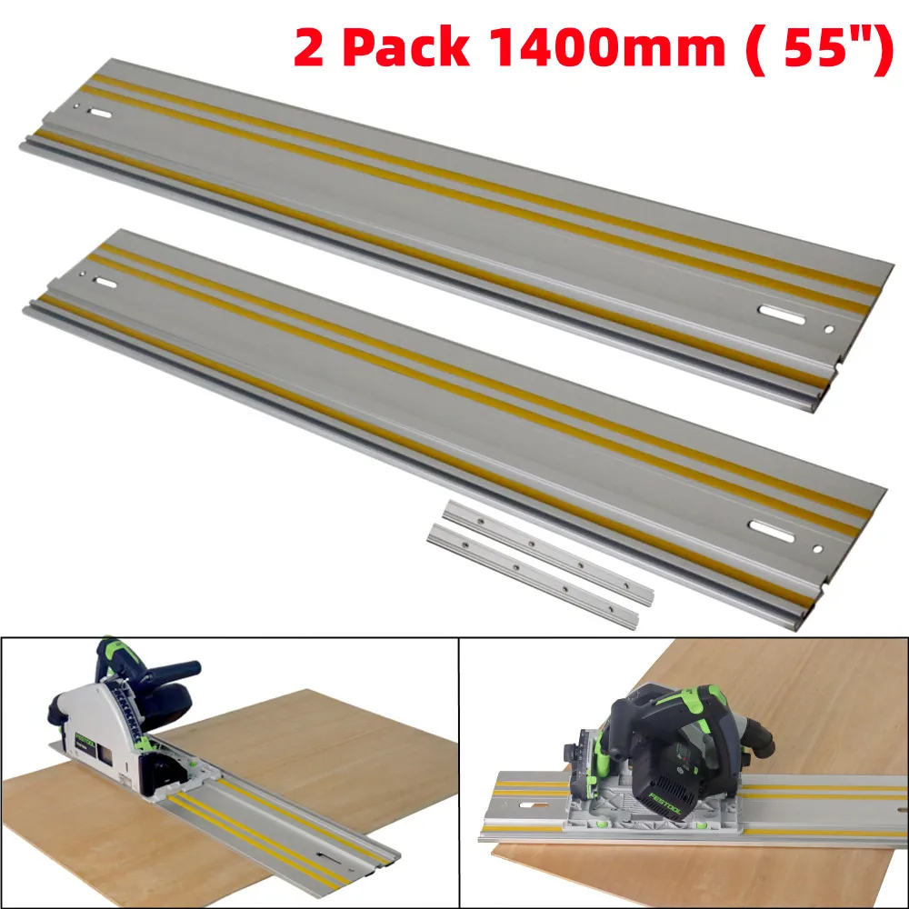 Bild von Aluminium-Führungsschiene 1400 mm – 2er Set für Makita & Festool