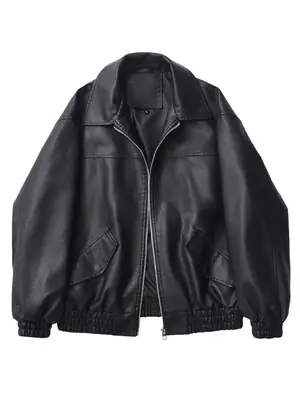 Veste Faux Cuir Vintage Femme - Style Moto & Streetwear
