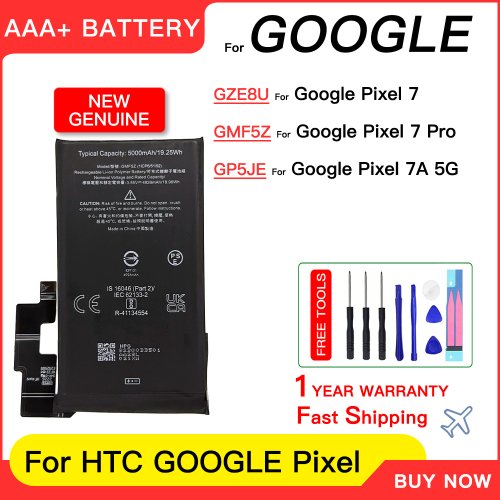 Immagine di Batteria Originale 100% per Google Pixel 7, 7 Pro e 7a Pro