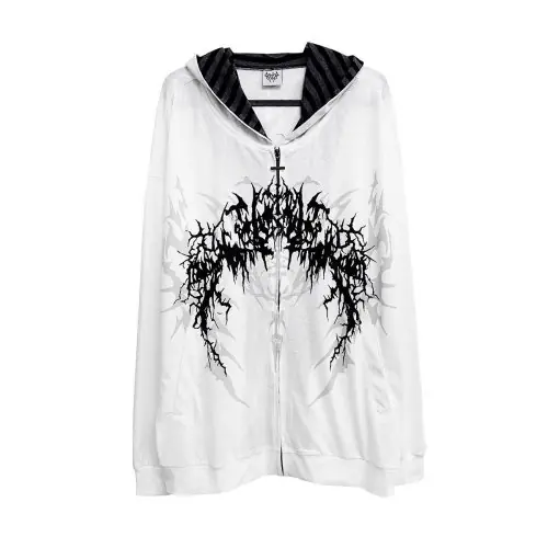Image de Sweat à Capuche Y2K Féminin - Style Rétro Japonais & Coréen