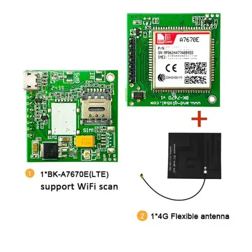 Image de Carte de Développement 4G CAT 1 avec GPS & GSM - A7670E