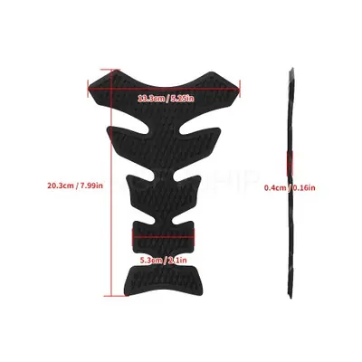 Image de Autocollants Antidérapants Silicone Moto - Protection Réservoir