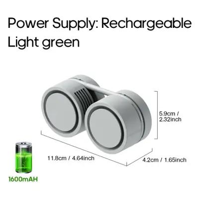 Image de Ventilateur de Cou Portable Sans Lame - Refroidissement USB Rechargeable
