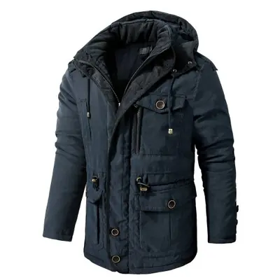 Image de Parka Hiver Homme Chaude & Épaisse - Veste Polaire Vintage à Capuche