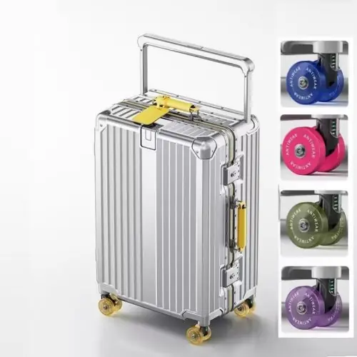 Image de Valise de Voyage à Roulettes Grande Capacité - Guidon Large & Roues Silencieuses